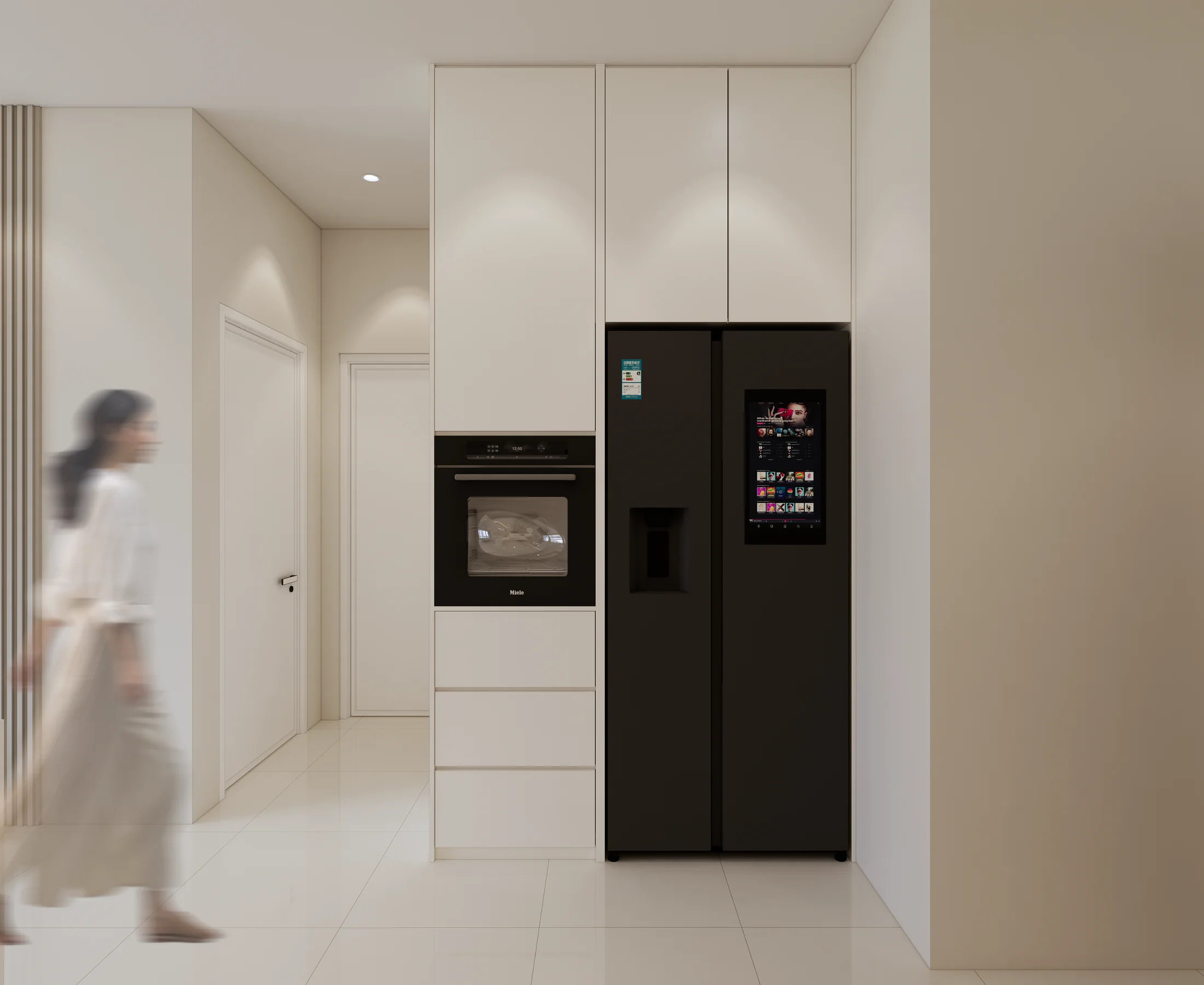 Baron Residence · 547 sq ft — interior view design visualization