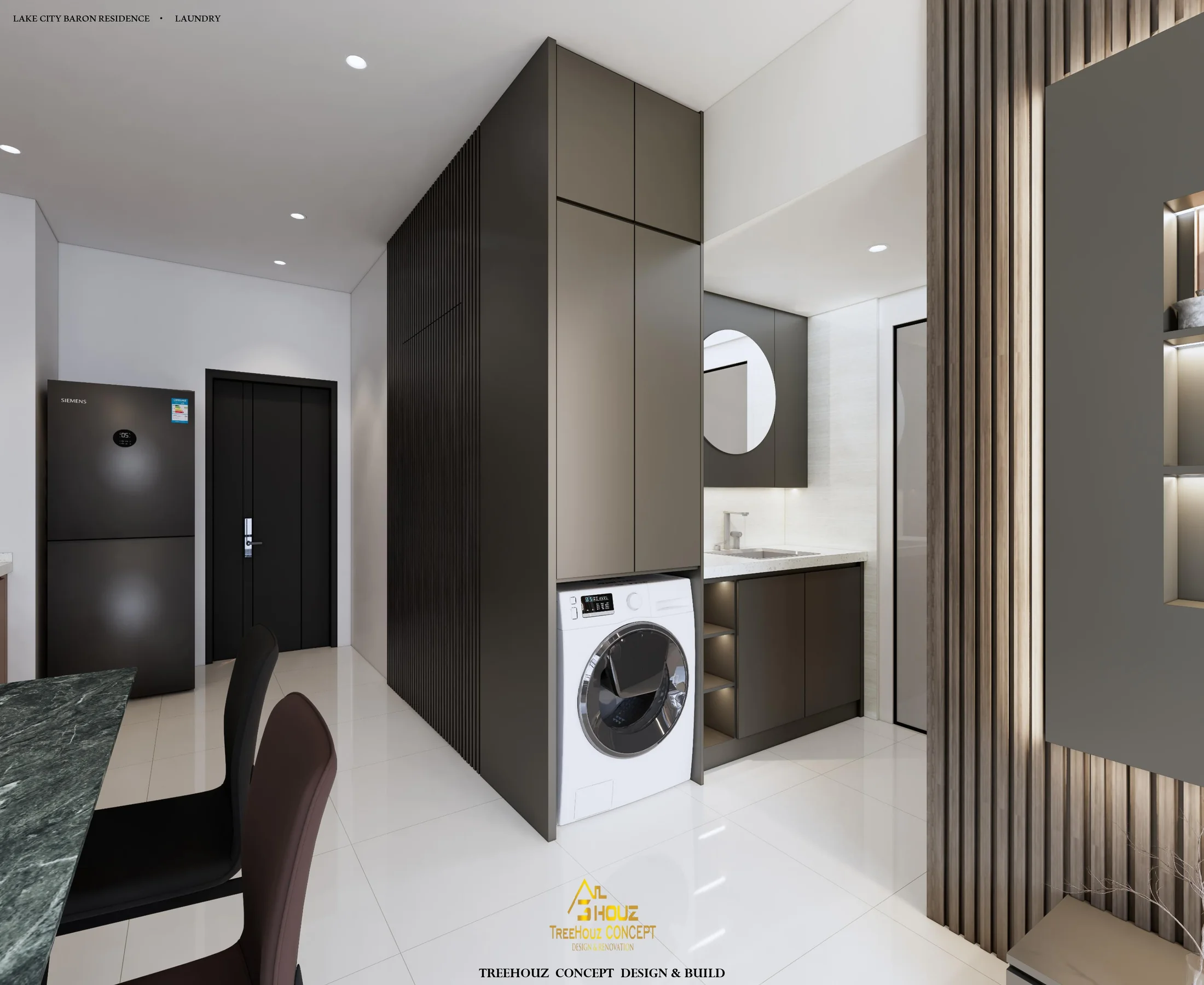 Baron Residence · 671 sq ft — interior view design visualization