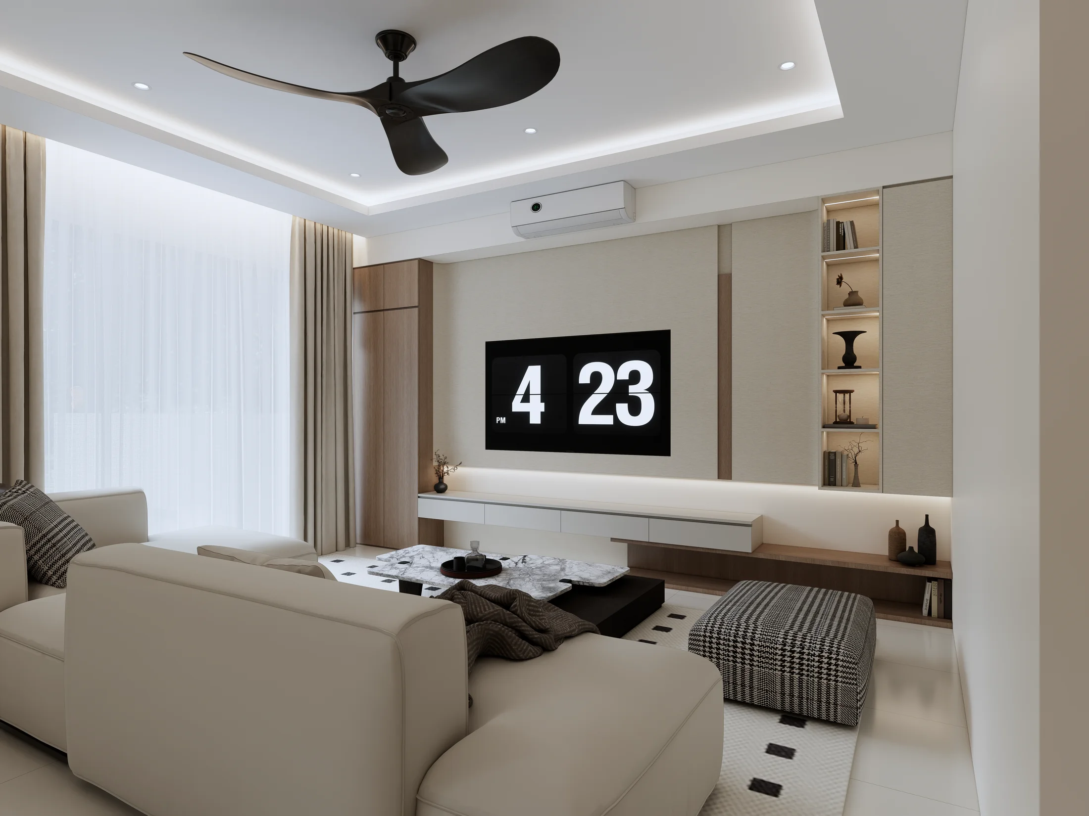 Gamuda Cove · Type D1A — interior view design visualization