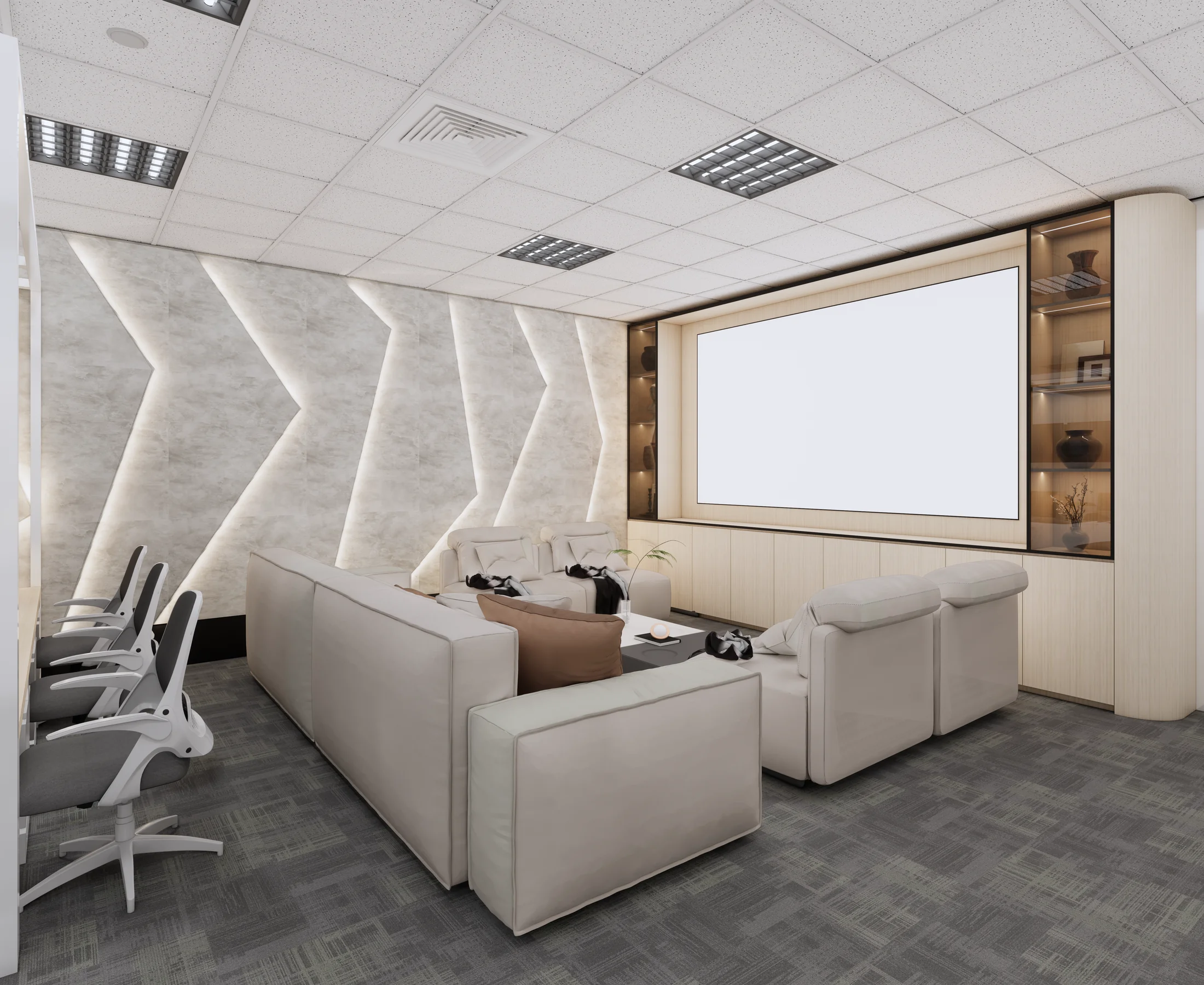 Office Design — interior view design visualization