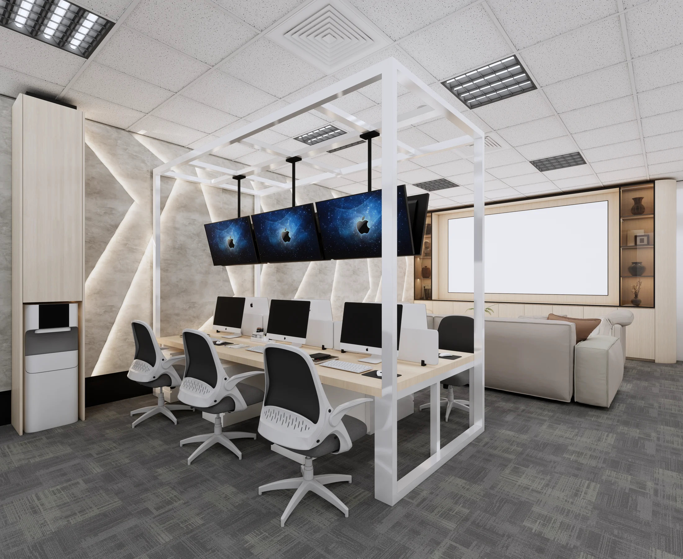 Office Design — interior view design visualization