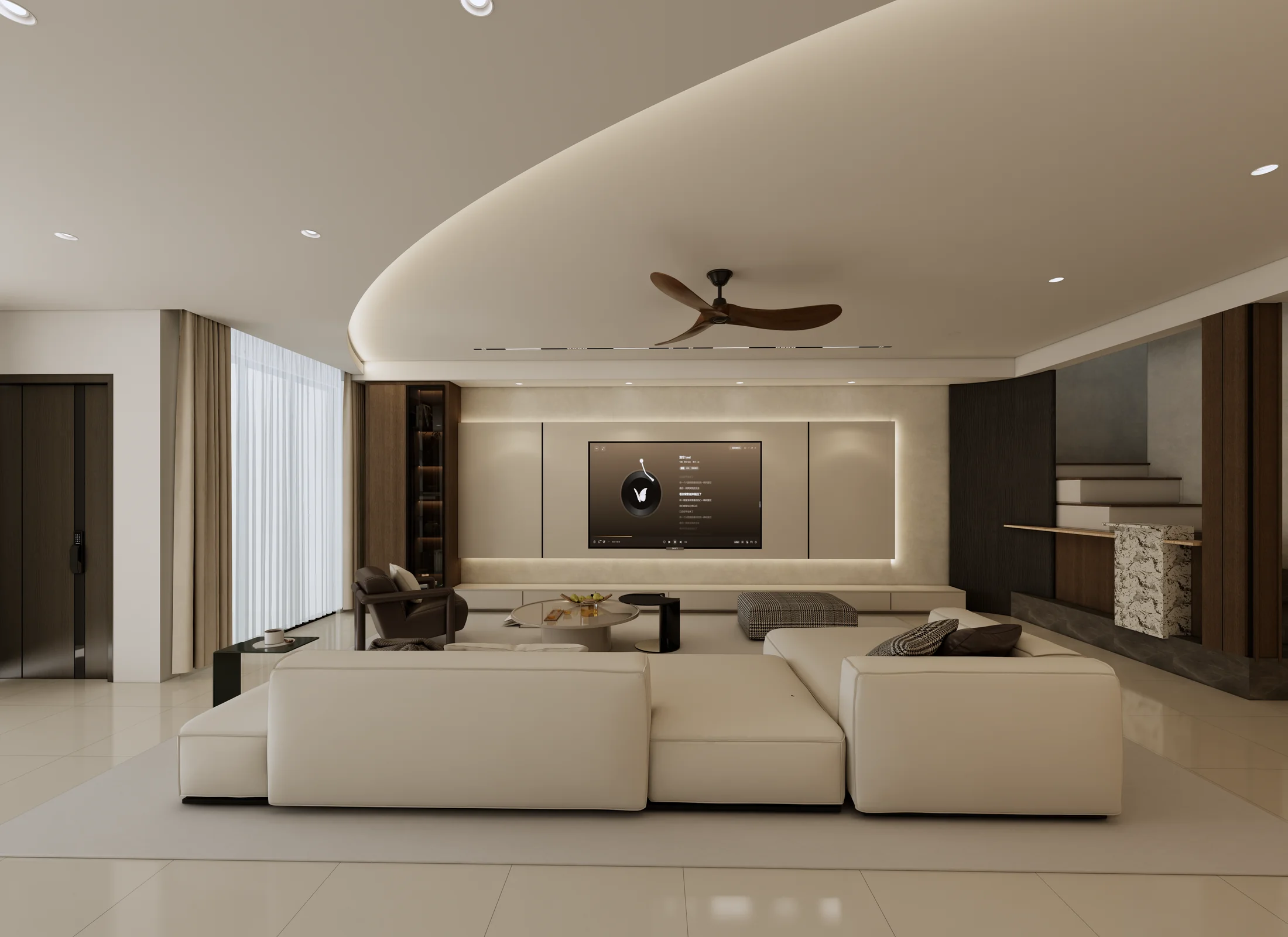 Taman Bukit Mewah — living area design visualization